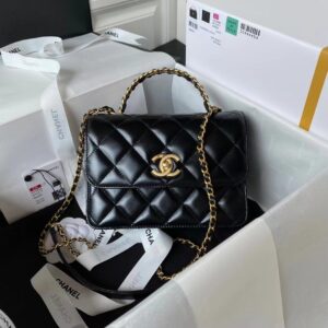 Replica Chanel 1:1 Mirror Mini Flap Bag Best With Top Handle As3886