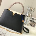 Replica-Louis-Vuitton-Capucines-MM-LV-Bag-Black-Galet-Gray-Pearly-Cream-M20708-2.jpg