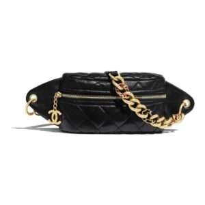 Replica Designer Chanel Lambskin Waist Bag As0940