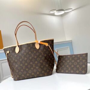 Replica Louis Vuitton Neverfull MM Bag Damier Ebene M41177