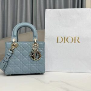 Replica Small Lady Dior My ABCDior Bag Sky Blue Cannage Lambskin M0538ONGE_M89B