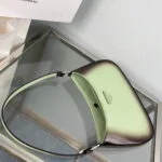 Replica Prada 1BC499 Cleo brushed Gradient leather shoulder bag Green