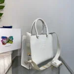 Replica Prada 1BA335 Large Saffiano leather handbag White