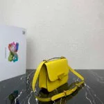 Replica Prada 1BD320 Prada Emblème Saffiano Shoulder Bag Yellow