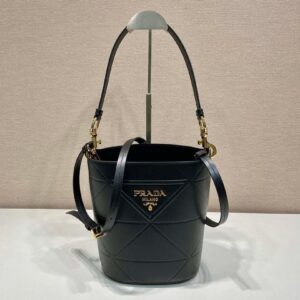 Replica Prada 1BA380 Small Saffiano Leather Prada Bucket Bag
