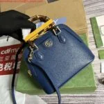 Replica Gucci 715775 Gucci Diana Mini Tote Bag Royal blue leather