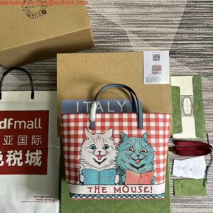 Replica Gucci 410812 Children’s Kitten Print Mini Shopping Bag