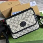 Replica Gucci 674164 Messenger Bag With Interlocking G Blue