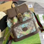Replica Gucci 674147 Backpack with Interlocking G Brown