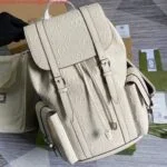 Replica Gucci 625770 GG Embossed Backpack White