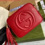 Replica Gucci 308364 Soho small leather crossbody-bags disco bag Red