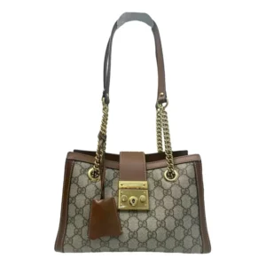 Replica Gucci 479197 Padlock Medium GG Shoulder Bag White