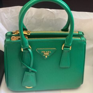 Replica Prada 1BA906 Prada Galleria Saffiano leather mini-bag Green