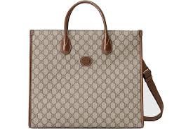 Replica Gucci 659983 GG Small Tote Bag Brown