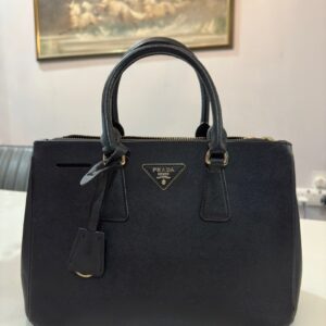 Replica Prada 1BA906 Prada Galleria Saffiano leather mini-bag Black