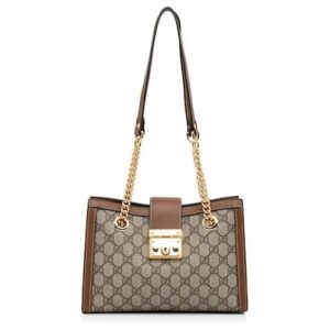 Replica Gucci 498156 Padlock GG Small Shoulder Bag Brown